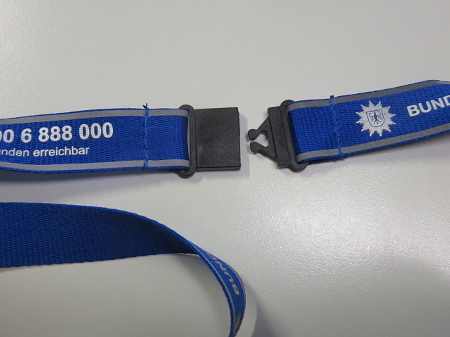 Bundespolizei Schlüsselband blau 