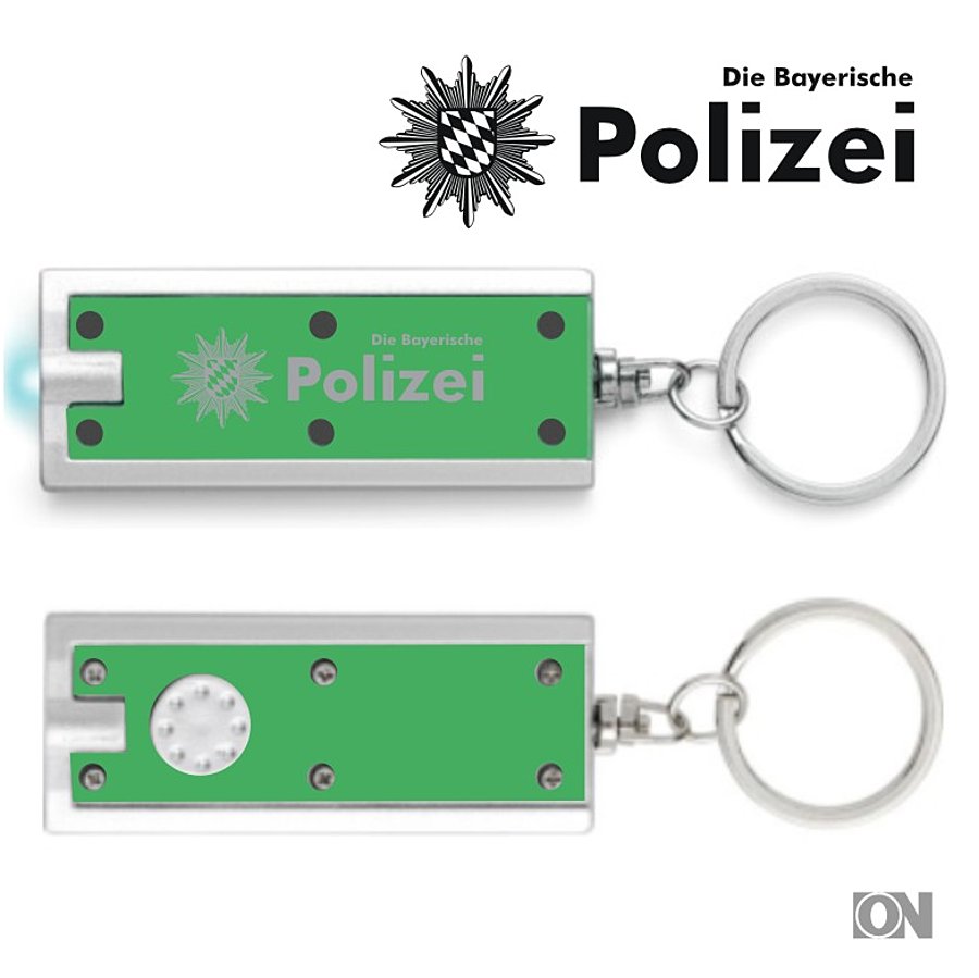 Bayerische Polizei Schlüsselanhänger ab 50 Stück - Polizei Werbeartikel  Branchen