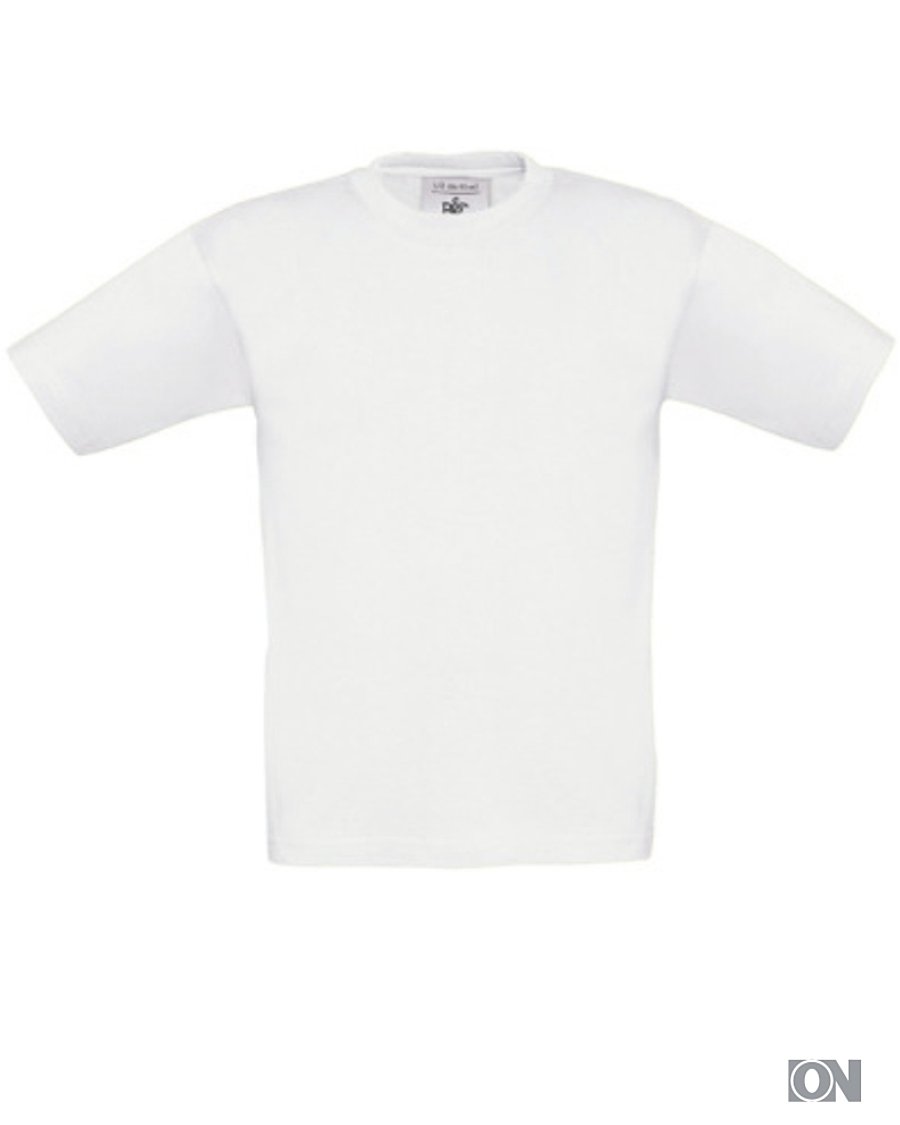 Kinder T Shirt Promo in weiß Größen 104 164 Rundhals T Shirt