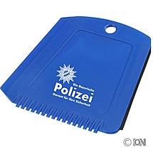 Polizei Eiskratzer in blau ab 50 Stück