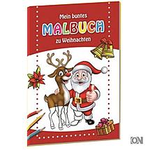 Kinder-Ausmalbuch mit weihnachtlichen Motiven