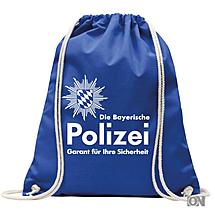 Polizei Kordelrucksack in blau ab 25 Stck