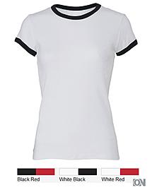 Damen Ringer T-Shirt, verschiedene Farben
