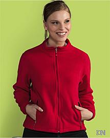 Damen Full Zip Fleecejacke