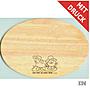 Holzbrett Oval inkl. Einbrand