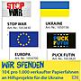 Papierflagge fr den Frieden