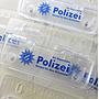 Polizei Mini Taschenlocher in wei inkl. Druck