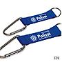 Polizei Karabiner Schlsselanhnger in blau