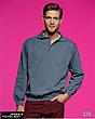 Sweatshirt mit Polokragen & Knopfleiste