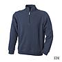 Round-Neck Zip Sweatshirt