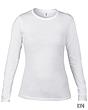 Women Fashion Langarm Shirt in weiß