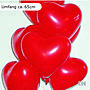 Luftballons in Herz-Form