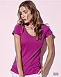 V-Neck Damen Shirt in verschiedenen Farben