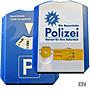 Polizei Parkscheibe mit Eiskratzer, Profilprfer ab 25 Stck