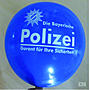 Polizei Luftballon in blau