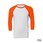 Herren 3/4 Baseball T-Shirt, in Neonfarben