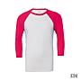 Herren 3/4 Baseball T-Shirt, in Neonfarben
