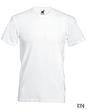 Herren V-Neck Shirt in wei