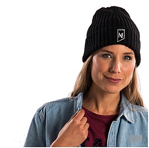 Winterstrickmtze mit Krempe