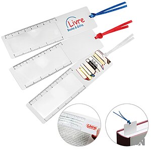 Lesezeichen mit Lupe 3-fach Vergrerung,