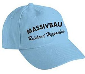 Caps bedrucken, max. 10x5cm