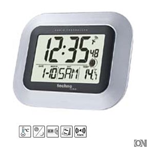 Funkwanduhrmit Temperaturanzeige