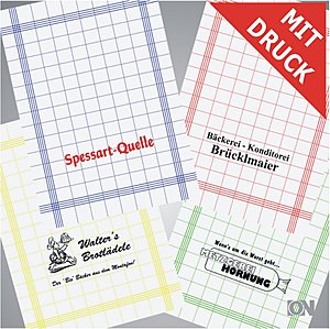 Kchentuch aus Baumwolle inkl. Druck