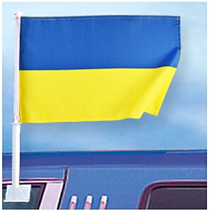 Autoflagge 27 x 45 Ukraine