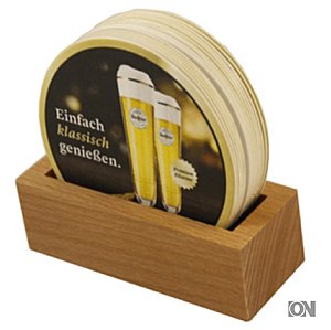 Bierdeckelhalter aus Holz
