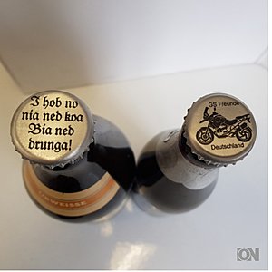 Bierflaschenstopfen aus Zinn