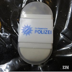 Polizei Bleistiftanspitzer mit Radiergummi