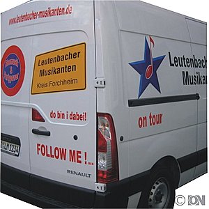 Kleintransporter bekleben