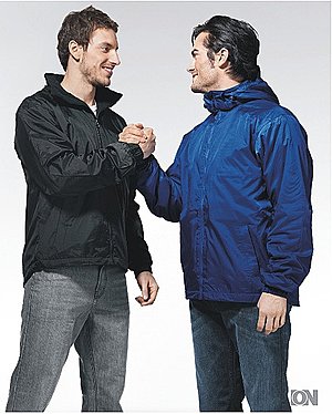 Geftterte Regenjacke fr Herren