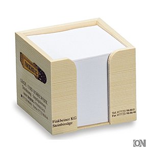 Holz - Zettelbox 10 x 10 x 8,5
