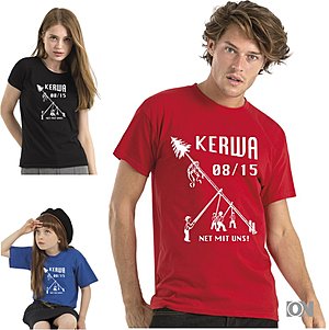 Herren, Damen und Kinder T-Shirt, bedruckbar