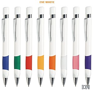 Kunststoffkugelschreiber EVE White