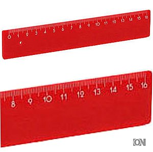 Kunststoff Lineal 16 cm