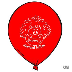 Luftballons in ROT