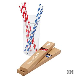 Papier-Strohhalm-Set