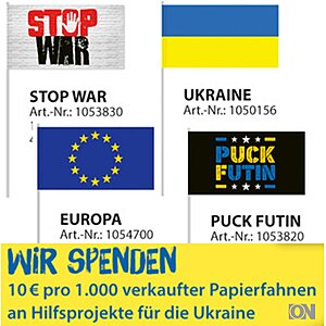 Papierflagge fr den Frieden