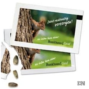 Blummensamen-Briefchen mit 4C Druck