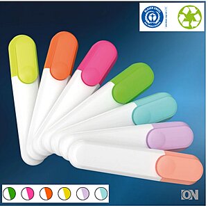 Textmarker aus opakem Kunststoff