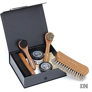 Exklusives Schuhputzset im Geschenkkarton