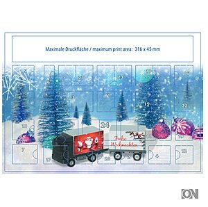 LKW-Adventskalender als Bausatz