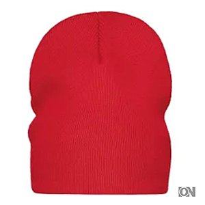 Strickmtze ohne Umschlag inkl. Stickerei
