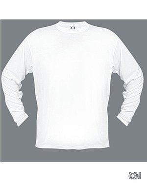 Sublimations Langarmshirt in wei