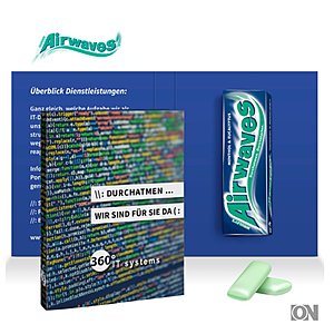 Werbeklappkarte Wrigleys Airwaves