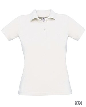 Damen Poloshirt Promo, in wei von XS-XXL