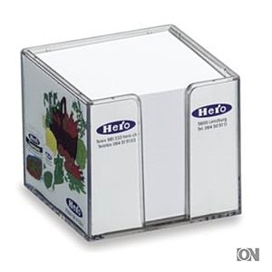 Doppelwandige Zettelbox 10,5x10,5x9 cm