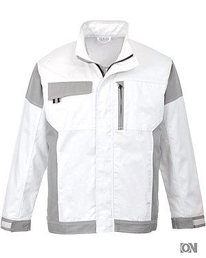 Maler Arbeitsjacke in wei-grau, von M-XXL